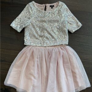 Zunie Silver and Pink Kids Matching Set